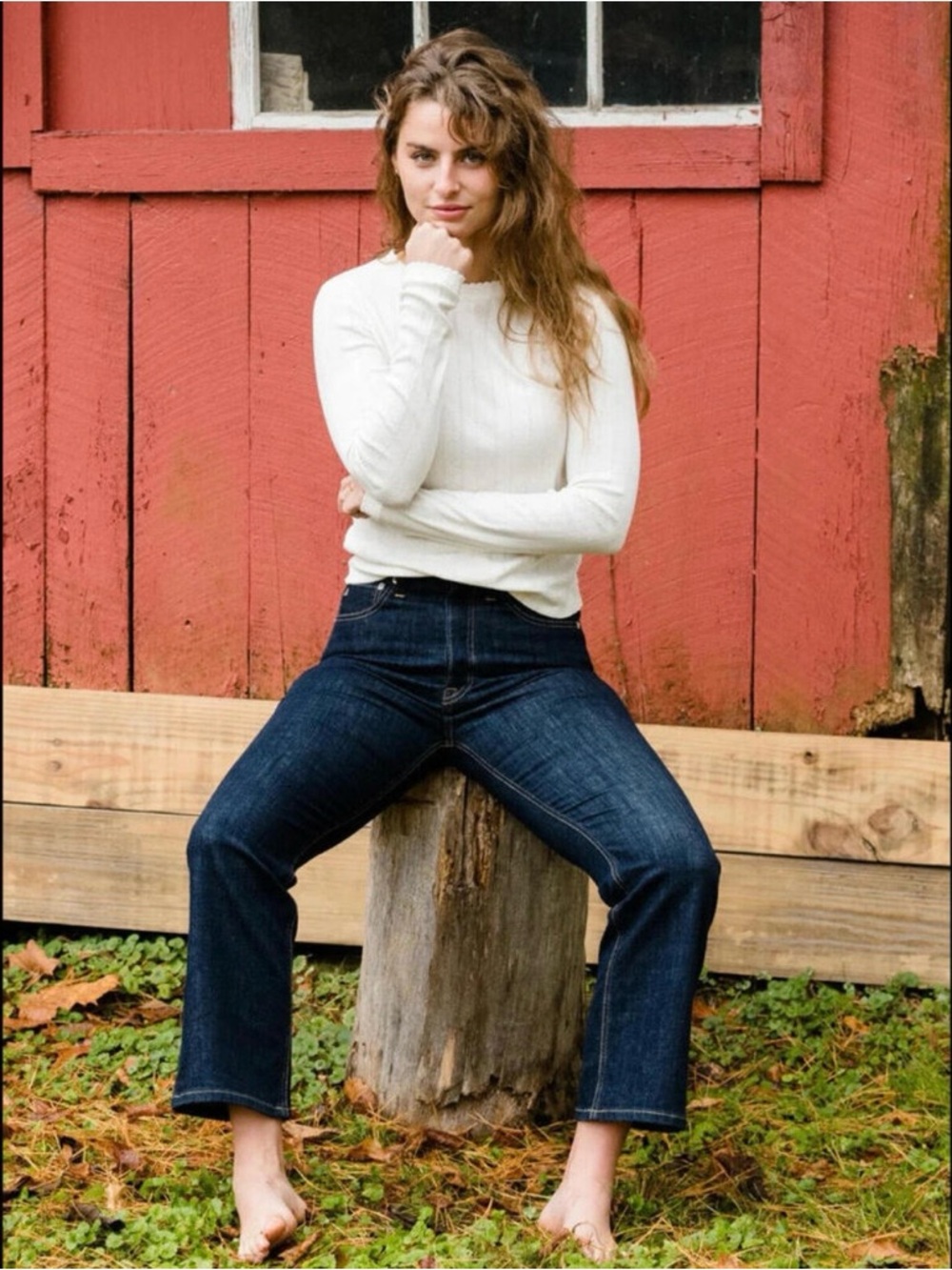 NWT ABLE Holly Kick Flare Jeans – Rinse Wash (20W)